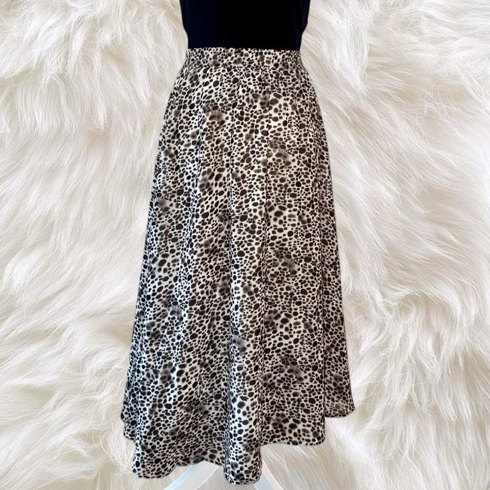 Leopard Print Maxi Skirt
